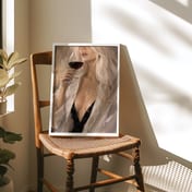 Woman Sipping Red Wine Poster, Elegant Living Room Wall Art