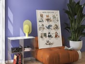 Animal Professions Poster, Nursery Wall Art, Kids Room Decor