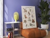 Winter Animals Christmas Chart Poster, Nursery Room Decor Aesthetic, Kids Wall Art