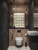 Yoga Frog Grid Poster, Cute Cartoon Living Room Wall Art