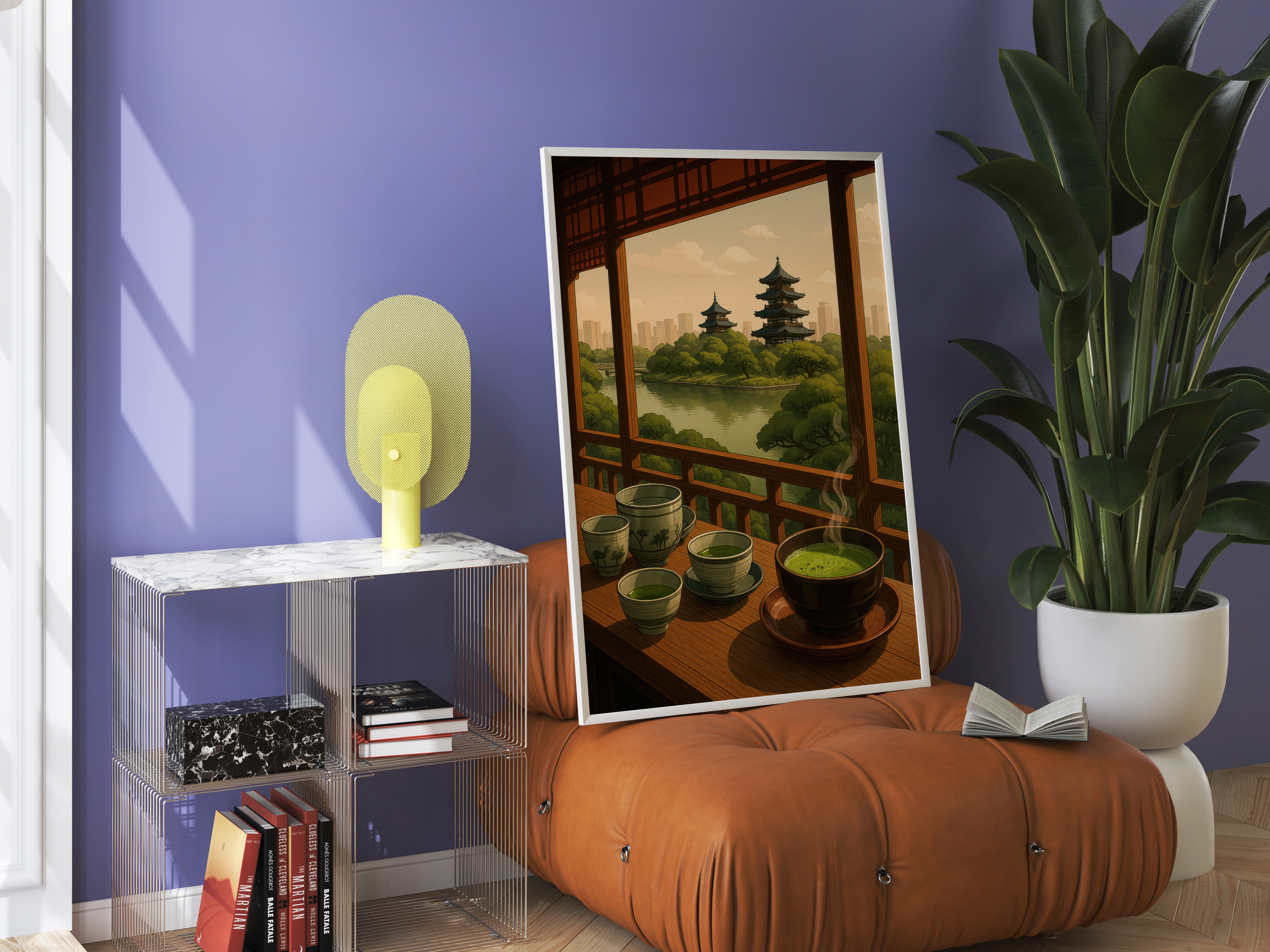 Matcha Tea Bowl Poster, Japanese Wall Art for Kitchen Wall Art Decor
