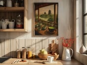 Matcha Tea Bowl Poster, Japanese Wall Art for Kitchen Wall Art Decor