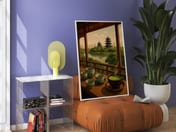 Matcha Tea Bowl Poster, Japanese Wall Art for Kitchen Wall Art Decor