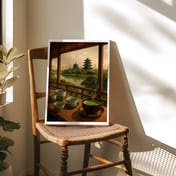 Matcha Tea Bowl Poster, Japanese Wall Art for Kitchen Wall Art Decor